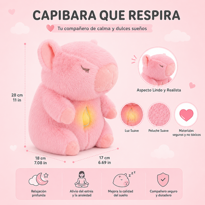 PELUCHE CAPIBARA ROSA- CALMANTE