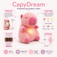 Capibara de Peluche que Respira | Peluche Antiestrés